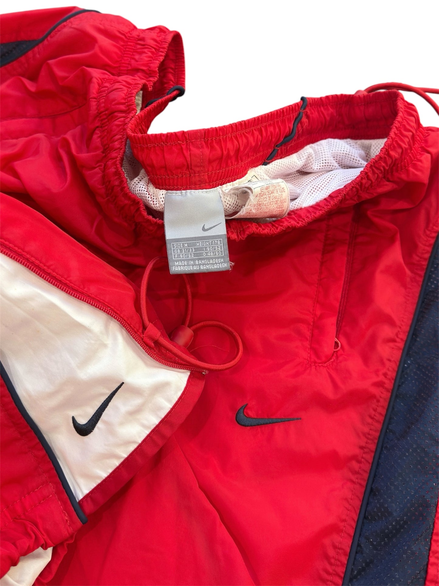 Nike Vintage Track Pants SUPER RARE 2000s Red (M)