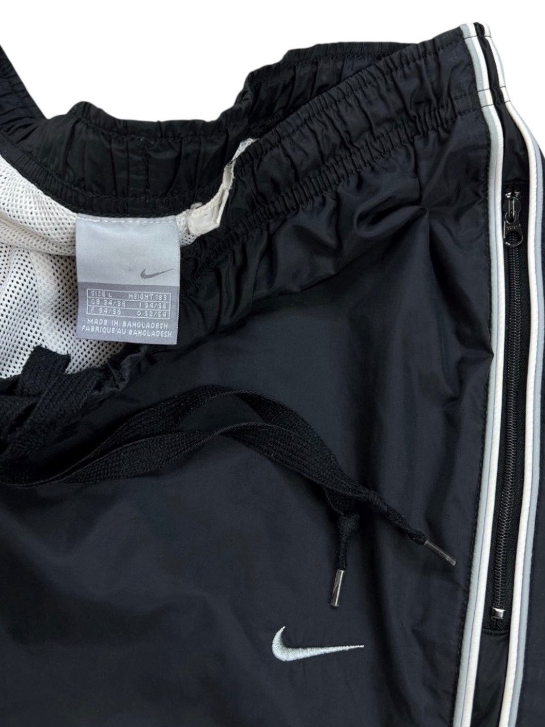 Nike Vintage Track Pants SUPER RARE 2000s Black (L)