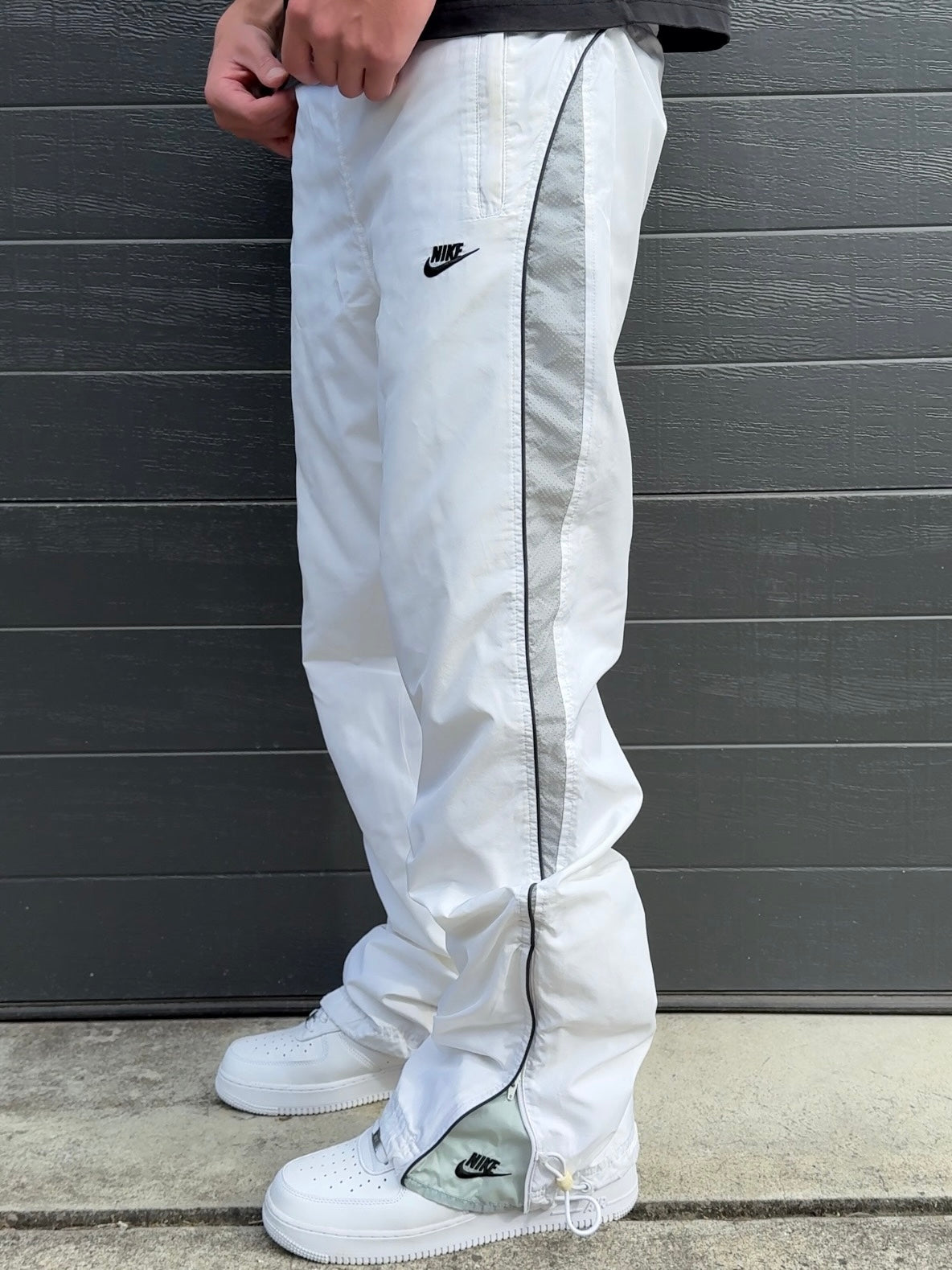 Nike Vintage Track Pants SUPER RARE 2000s White (M)
