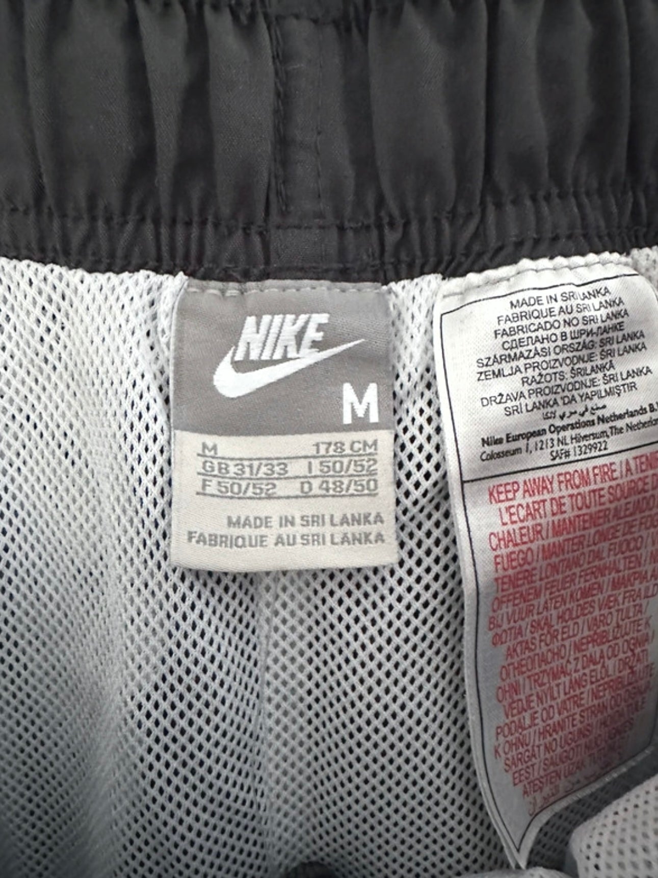 Nike Vintage Track Pants SUPER RARE 2000s Grey (M)