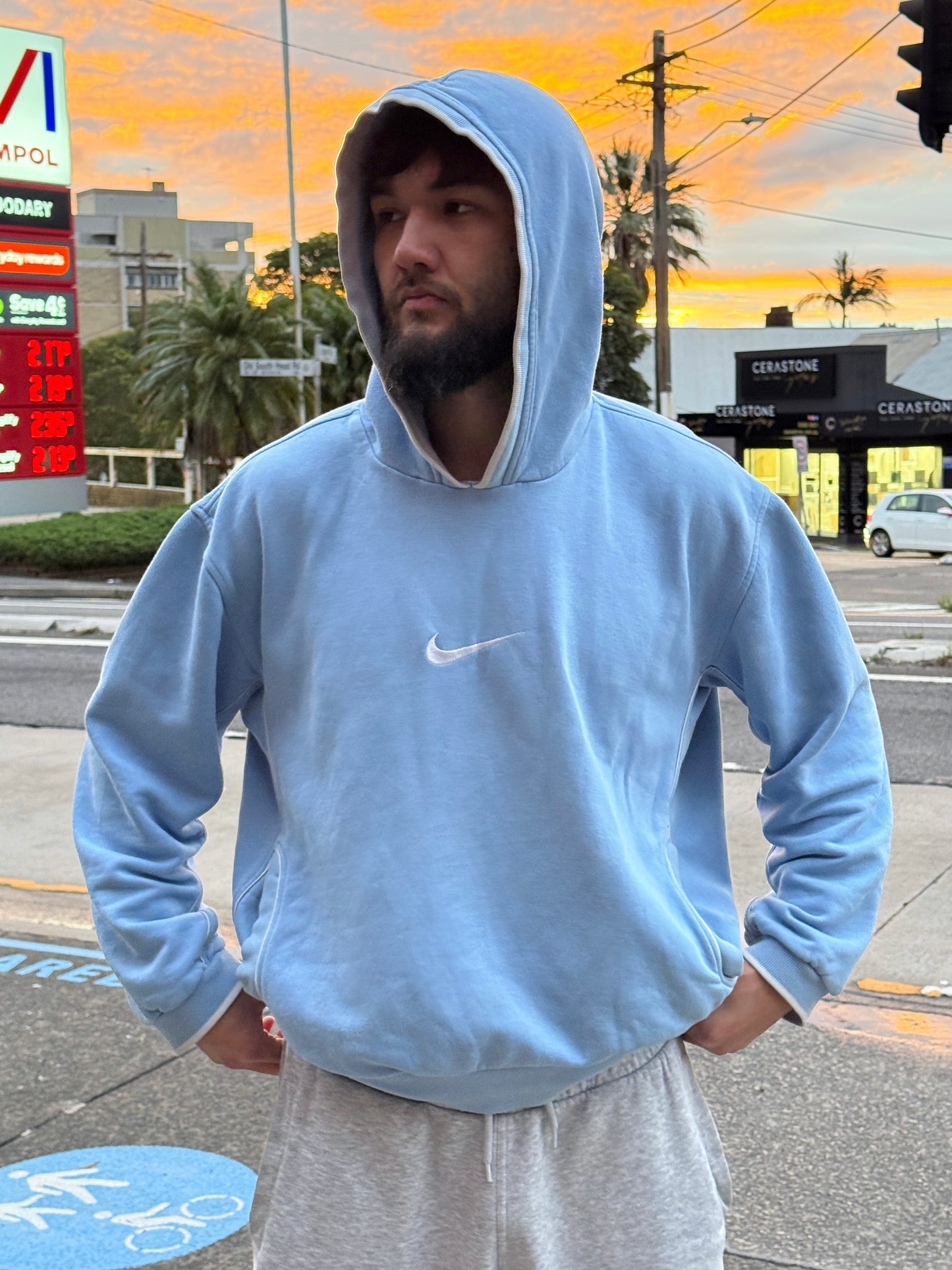 Nike Vintage Hoodie Swoosh SUPER RARE 2000s (L)