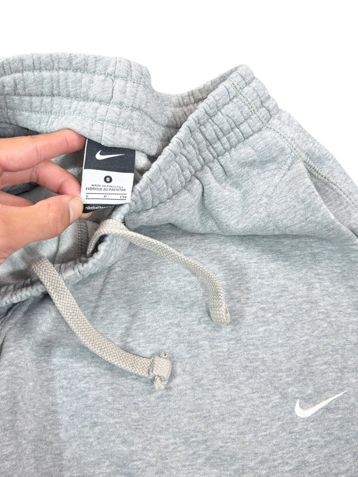 (S) Nike Baggy Joggers Grey Open Leg