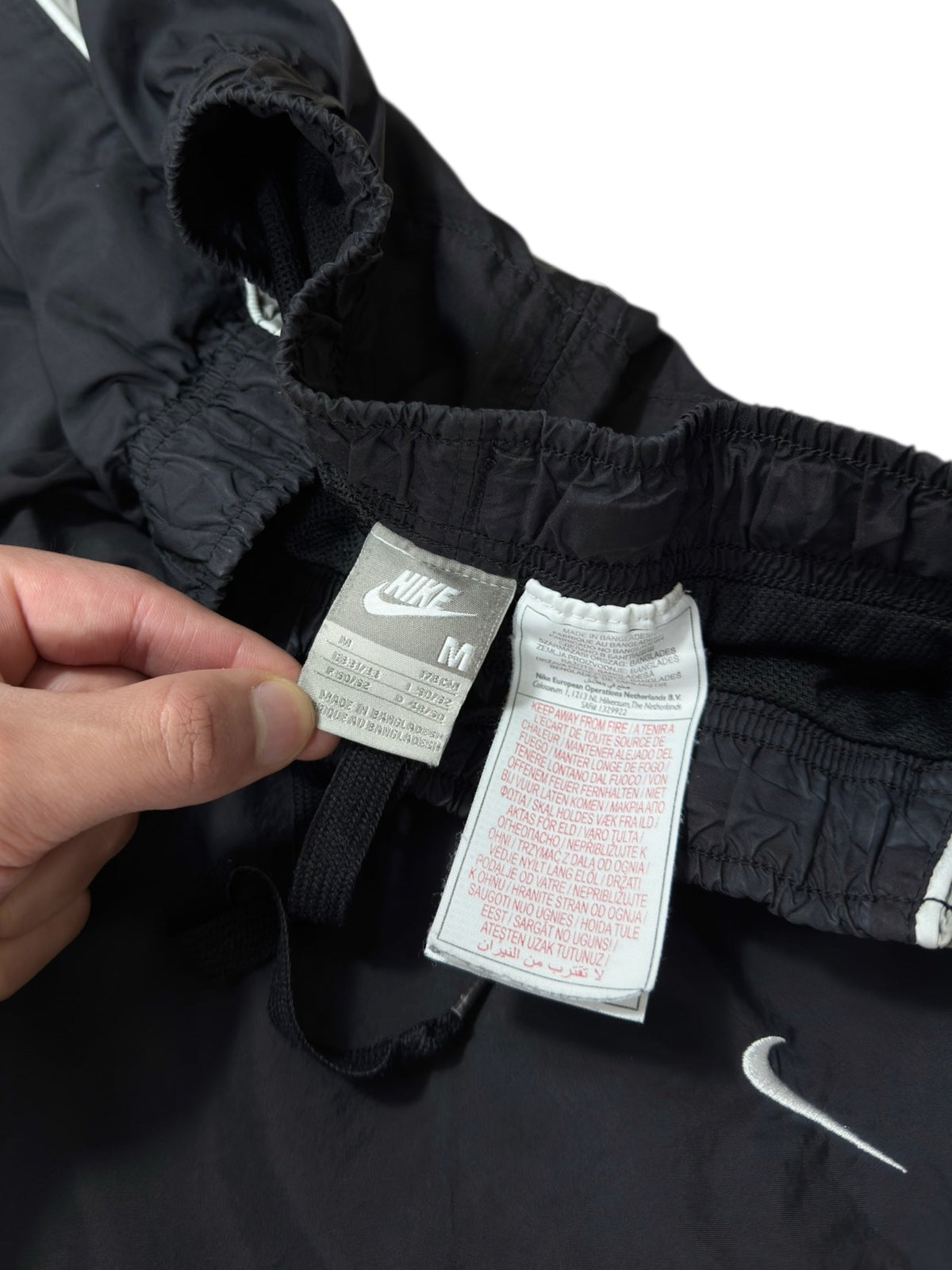 (M) - SUPER RARE Vintage Nike Track Pants Black | Y2K 2000s