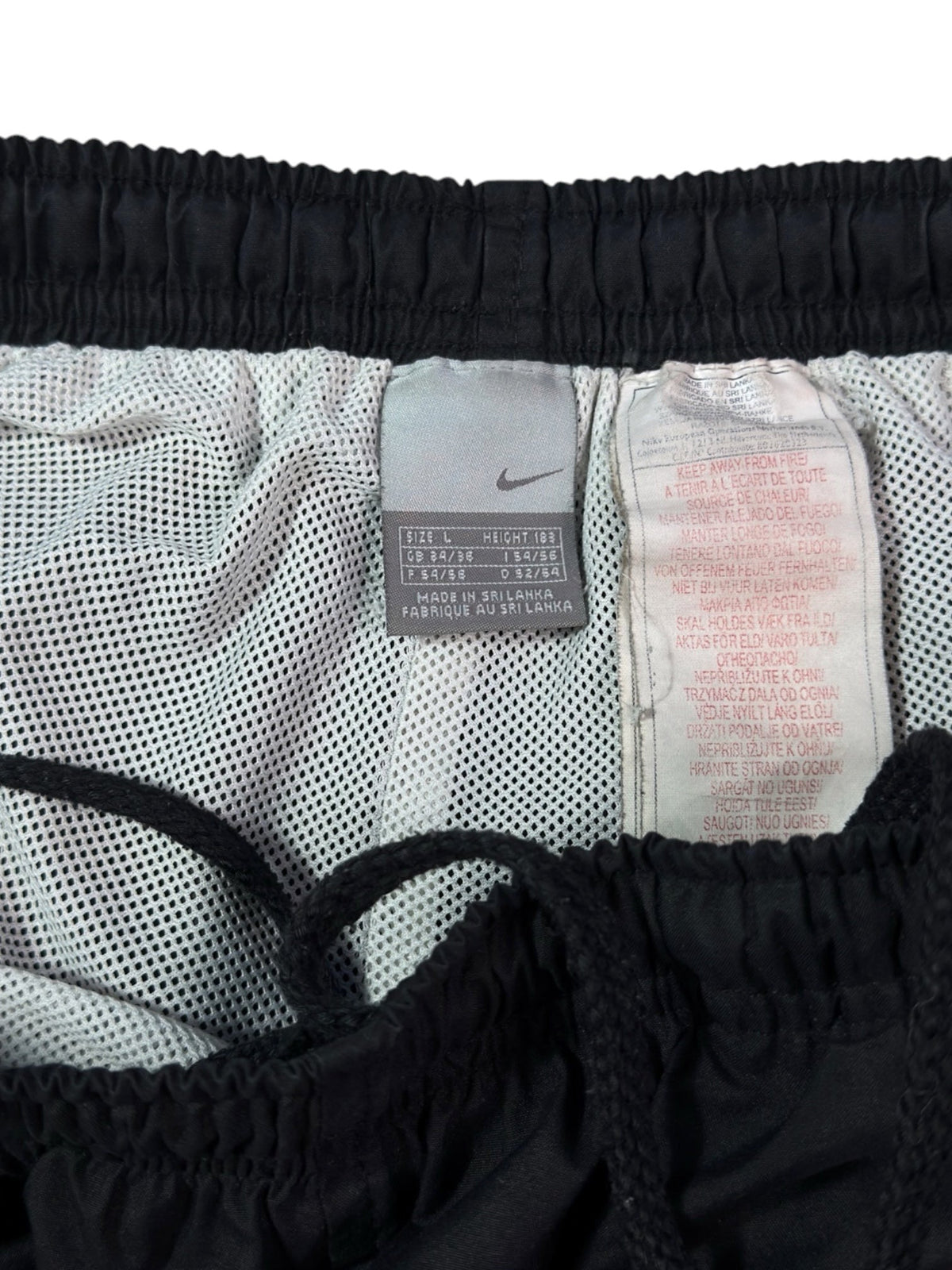 SUPER RARE Vintage Nike Track Pants Black | Y2K 2000s (L)