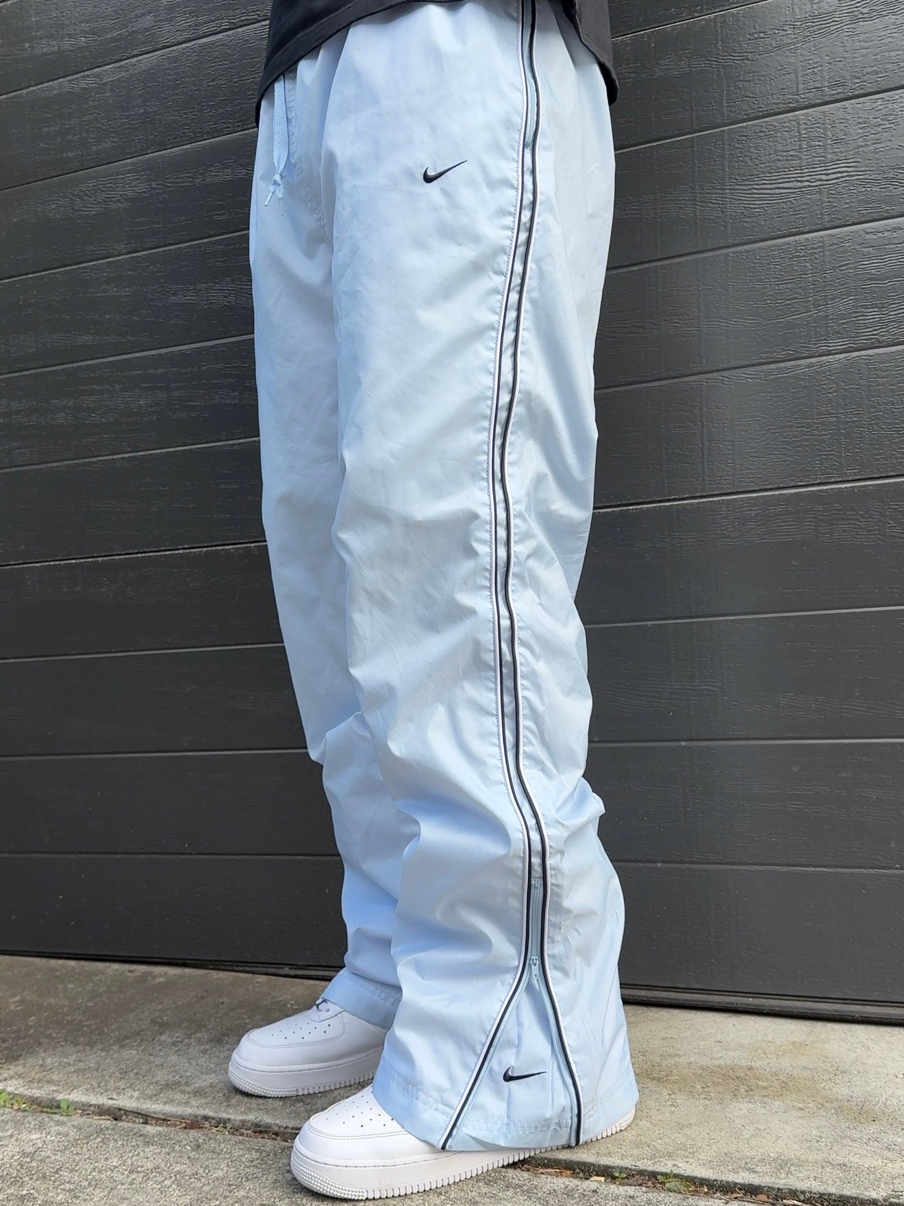 Nike Vintage Track Pants SUPER RARE Baby Blue 2000s (L)