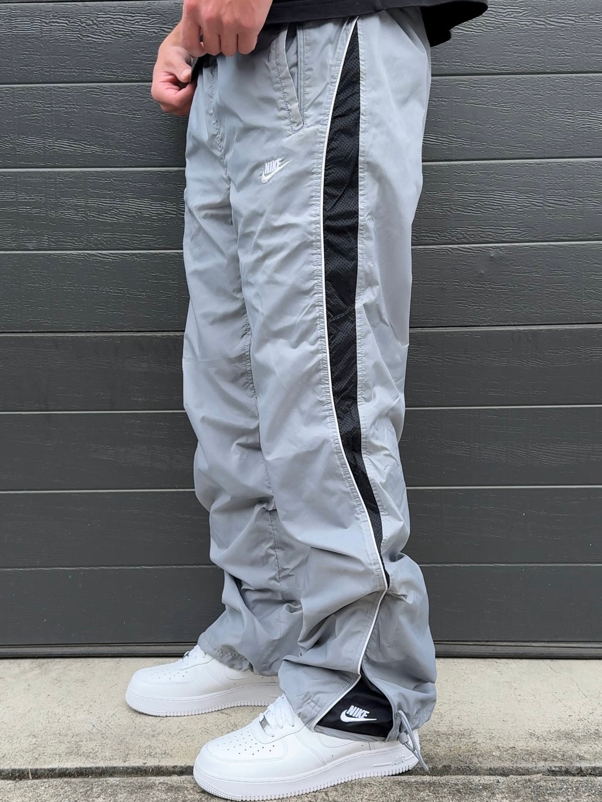Nike Vintage Track Pants SUPER RARE 2000s Grey (M)