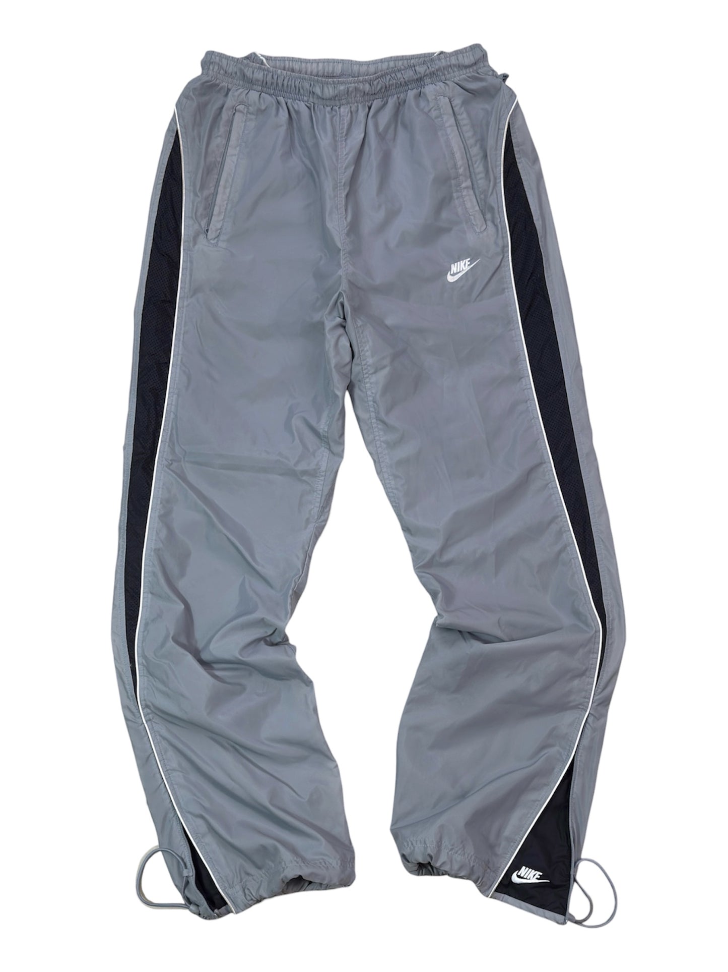 (S) - SUPER RARE Vintage Nike Track Pants Grey | Y2K 2000s