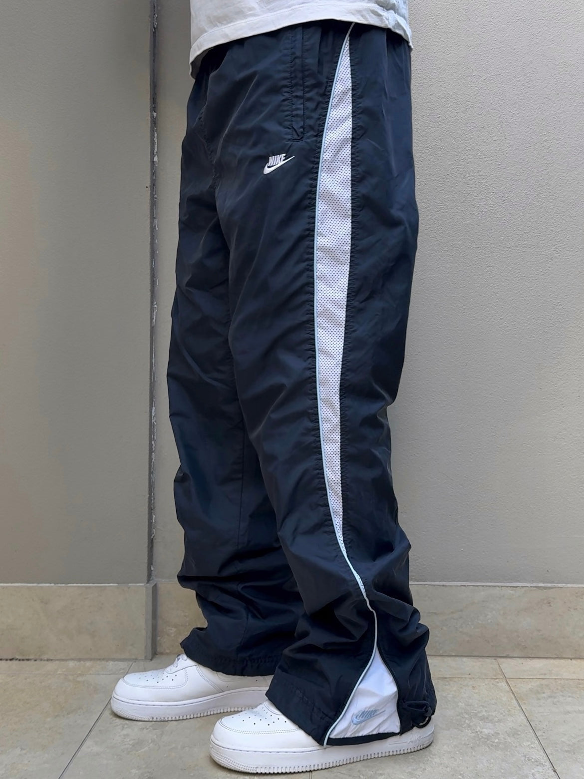 (XL) - SUPER RARE Vintage Nike Track Pants Navy | Y2K 2000s