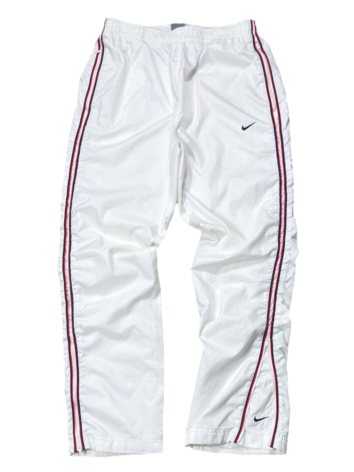 (L) - SUPER RARE Vintage Nike Track Pants White | Y2K 2000s
