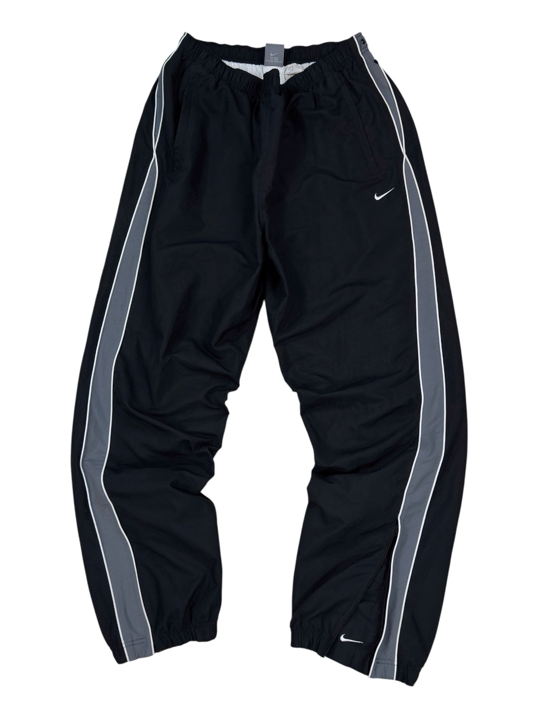 SUPER RARE Vintage Nike Track Pants Black | Y2K 2000s (L)