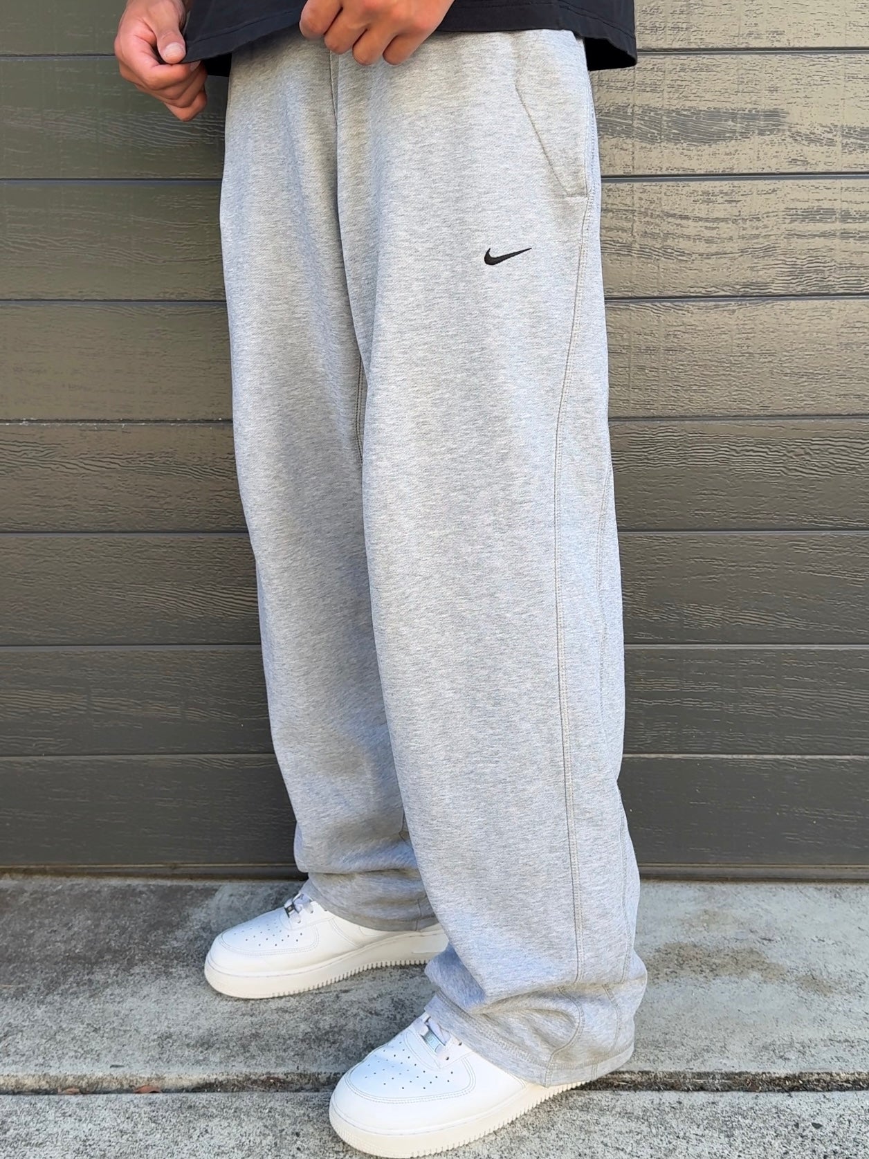 Nike Baggy Joggers Open Leg Grey (M)