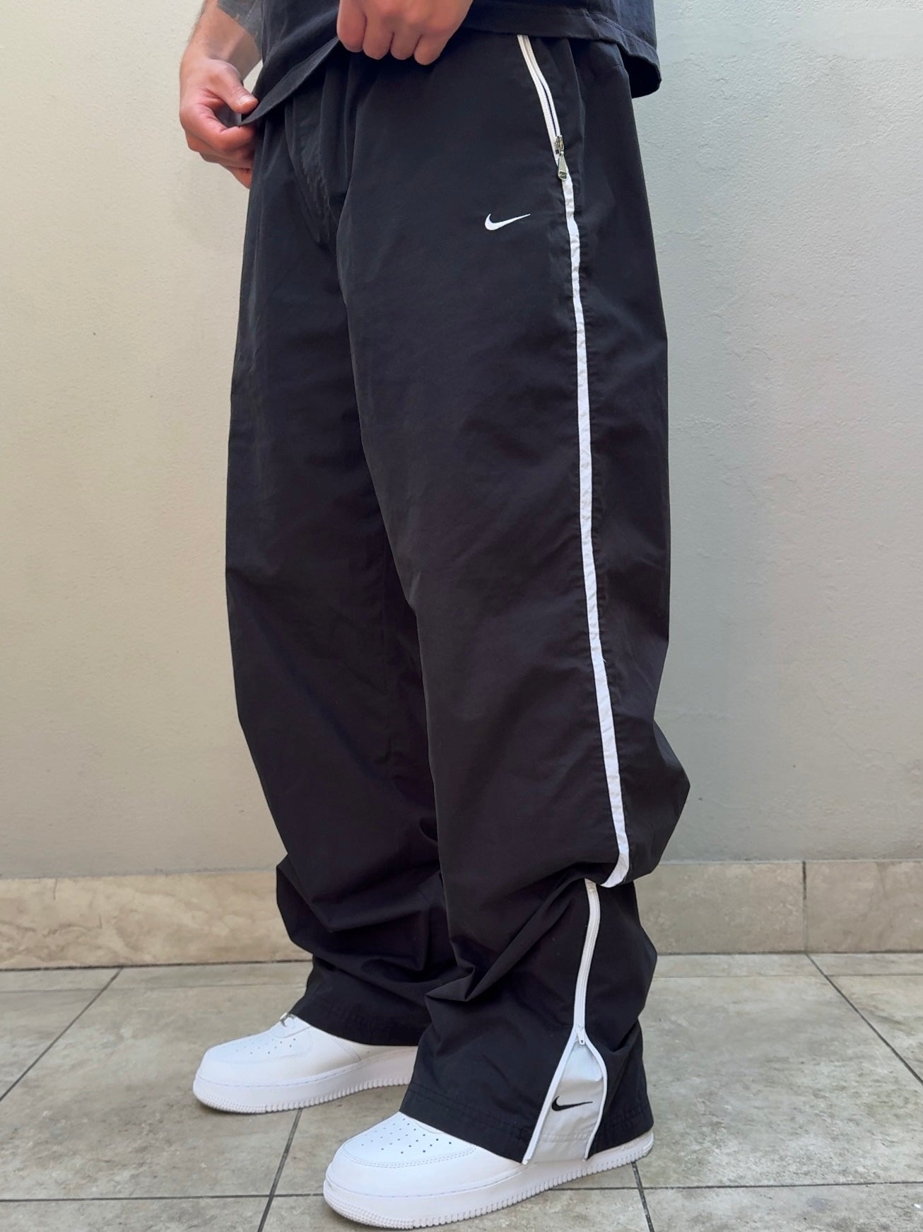 Nike Vintage Track Pants SUPER RARE 2000s Black (XL)
