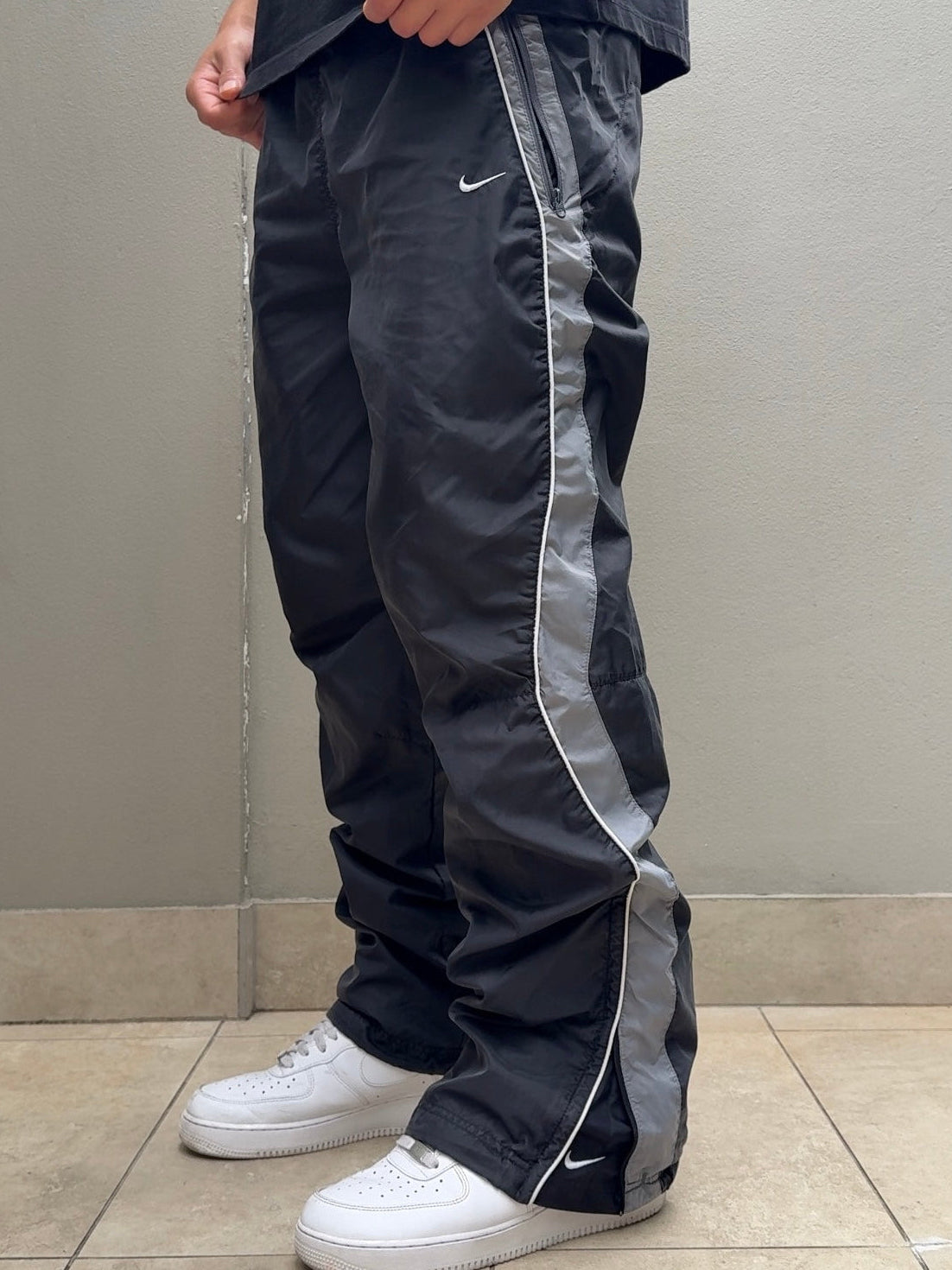 Nike Vintage Track Pants SUPER RARE 2000s Black (L)