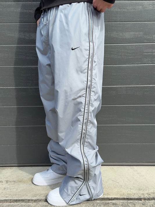 (XL) - SUPER RARE Vintage Nike Track Pants Grey | Y2K 2000s