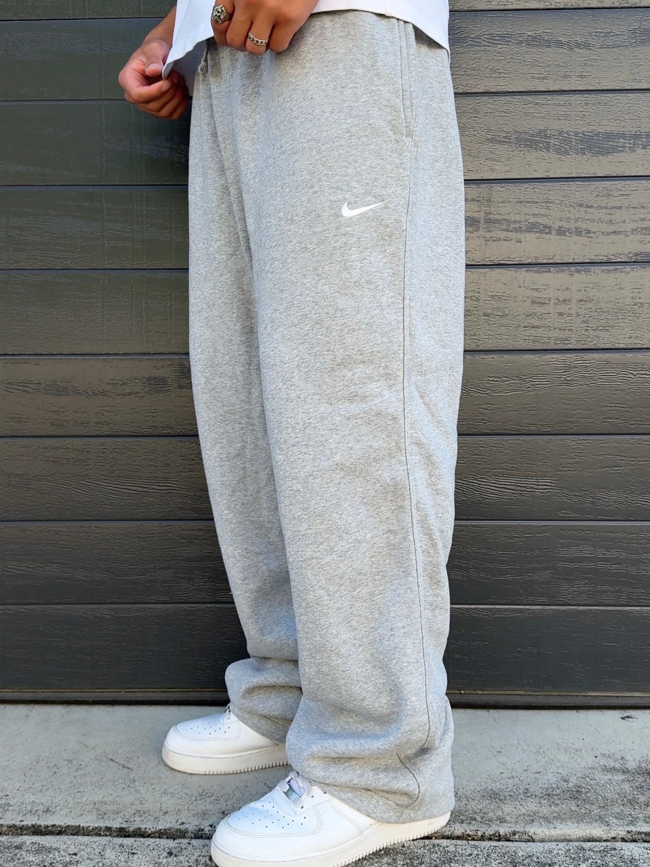 Nike Baggy Joggers Open Leg Grey (XL)