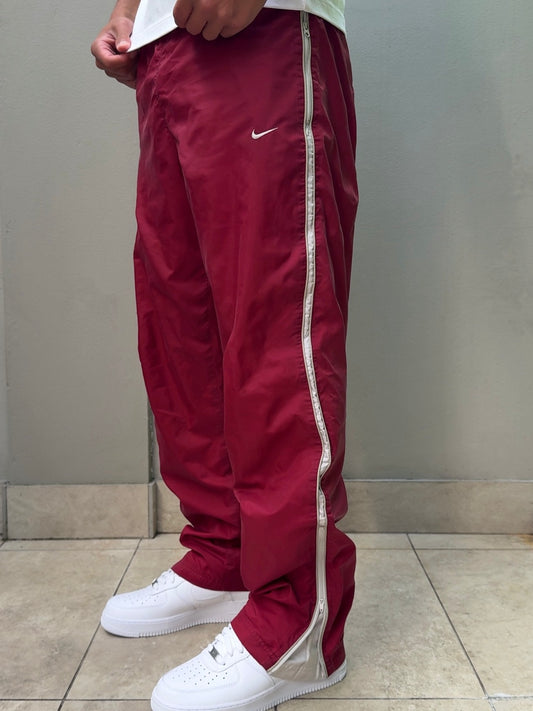 Nike Vintage Track Pants SUPER RARE 2000s Maroon (M)