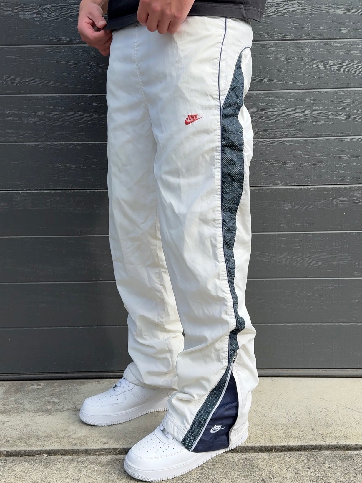 Nike Vintage Track Pants SUPER RARE 2000s White (S)