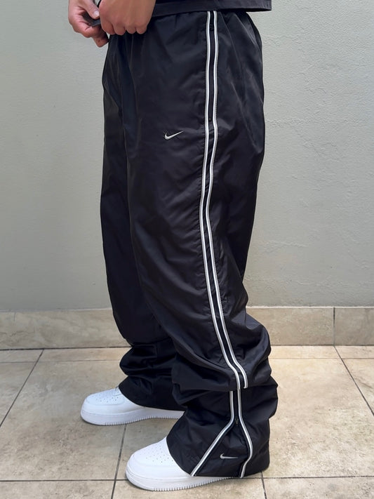 (XL) - SUPER RARE Vintage Nike Track Pants Black | Y2K 2000s