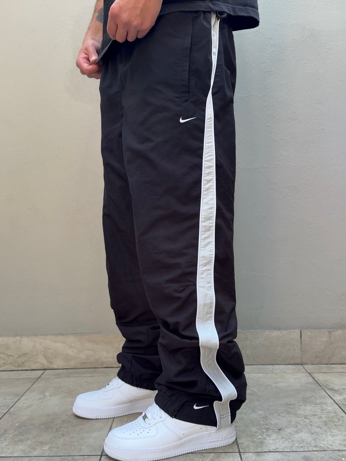 Nike Vintage Track Pants SUPER RARE 2000s Black (L)