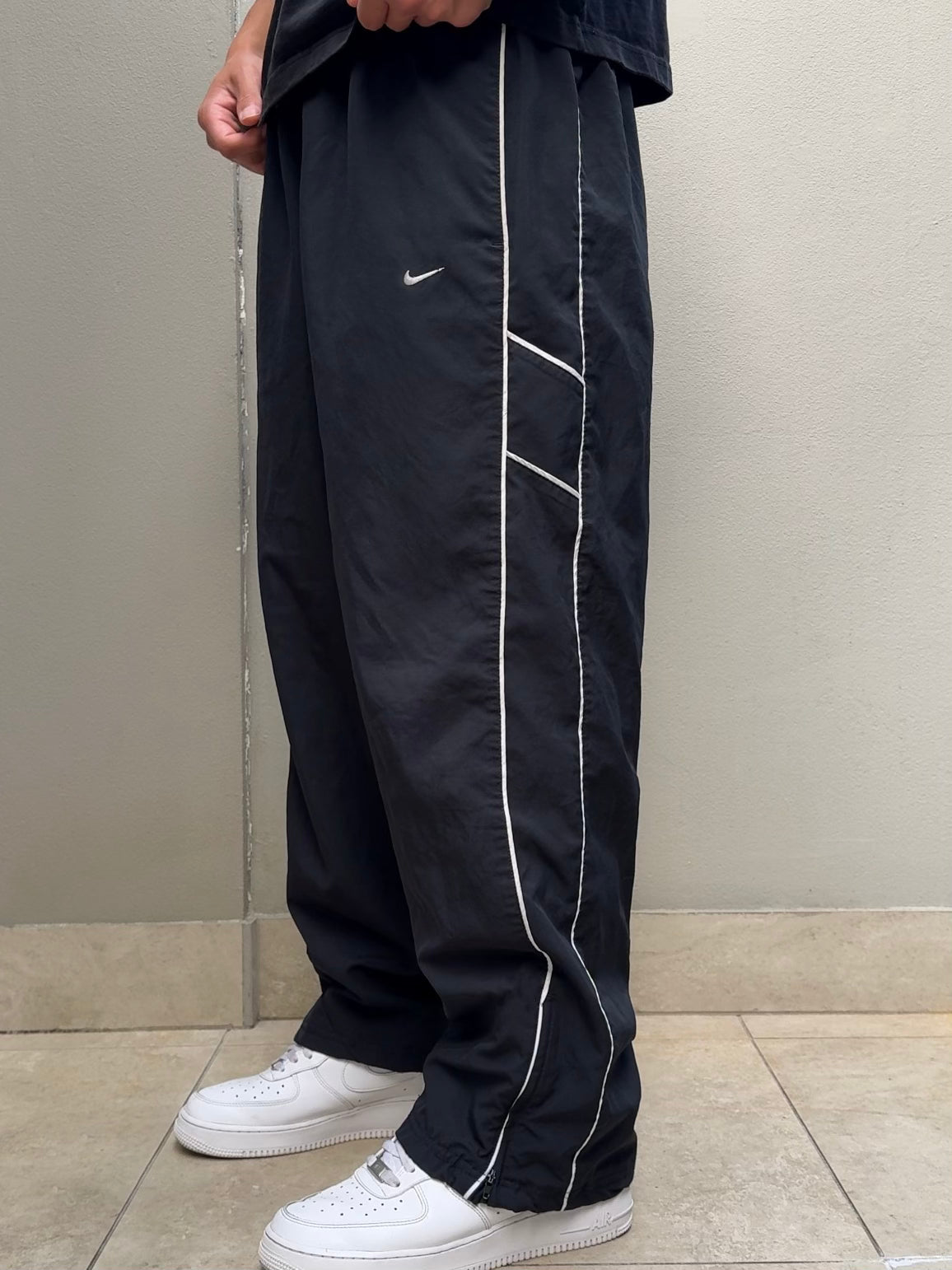 Nike Vintage Track Pants RARE 2000s Black (M)