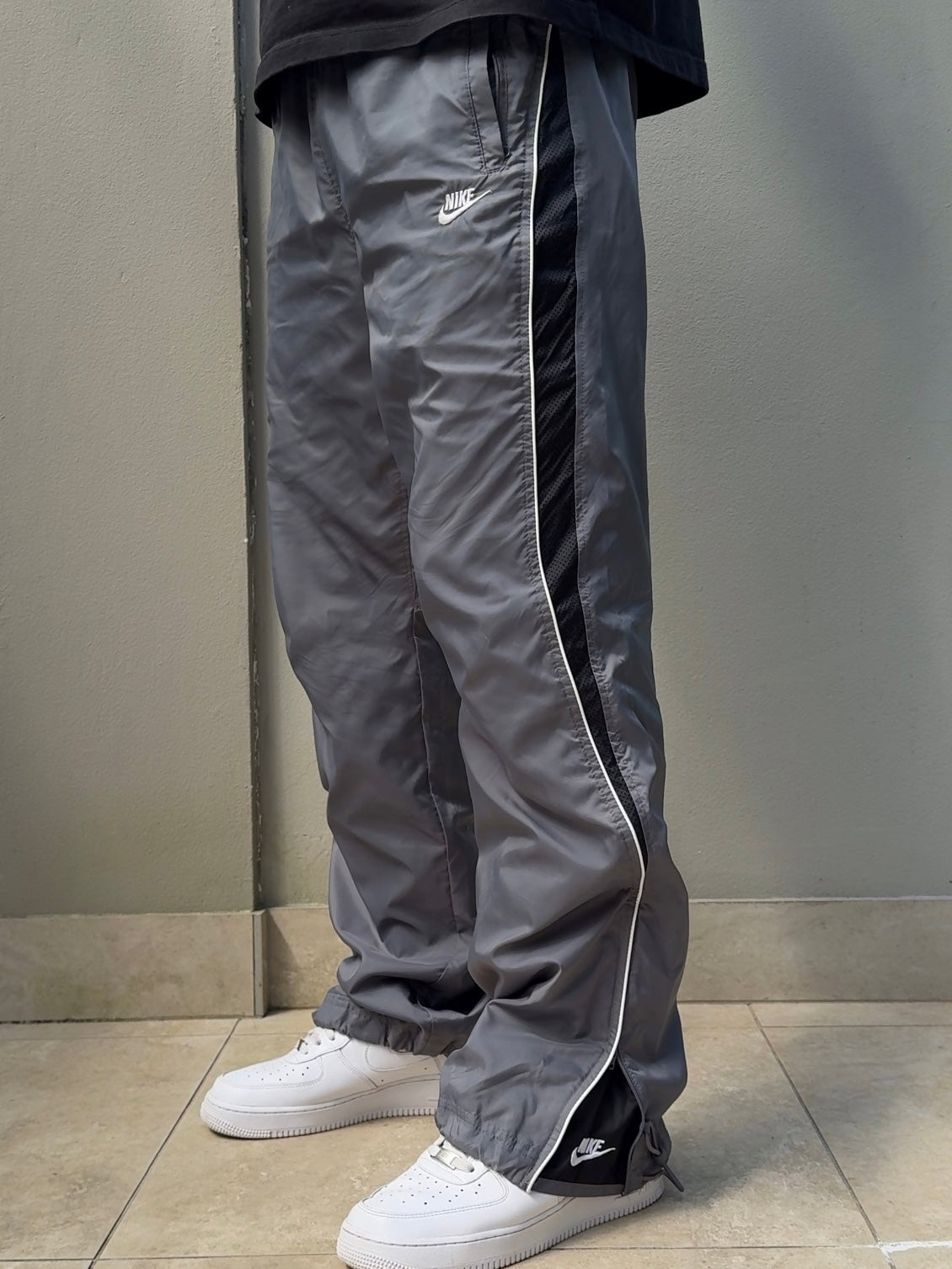 Nike Vintage Track Pants SUPER RARE 2000s Grey (XL)