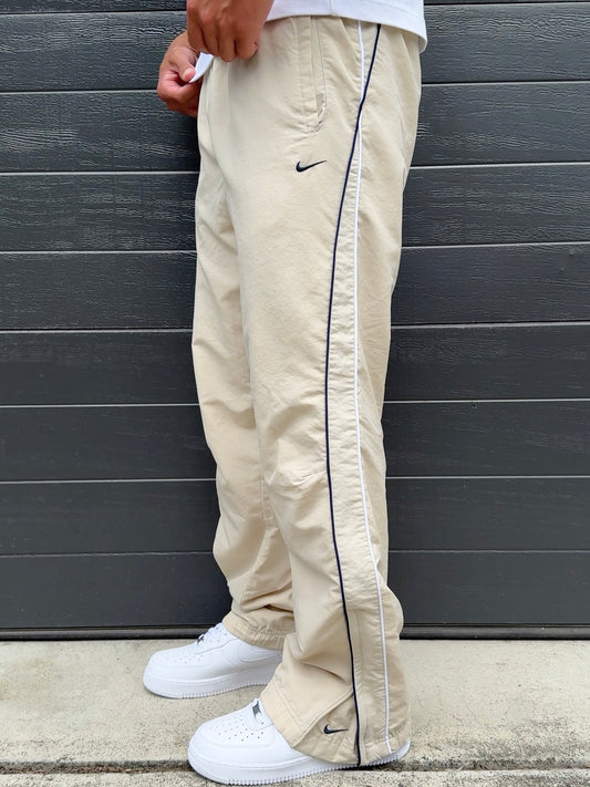 Nike Vintage Track Pants SUPER RARE 2000s Cream (M)