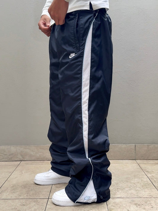 RARE Vintage Nike Track Pants Navy | Y2K 2000s (XL)