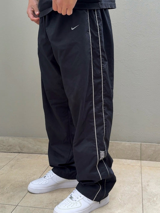 RARE Vintage Nike Track Pants Black | Y2K 2000s (XL)