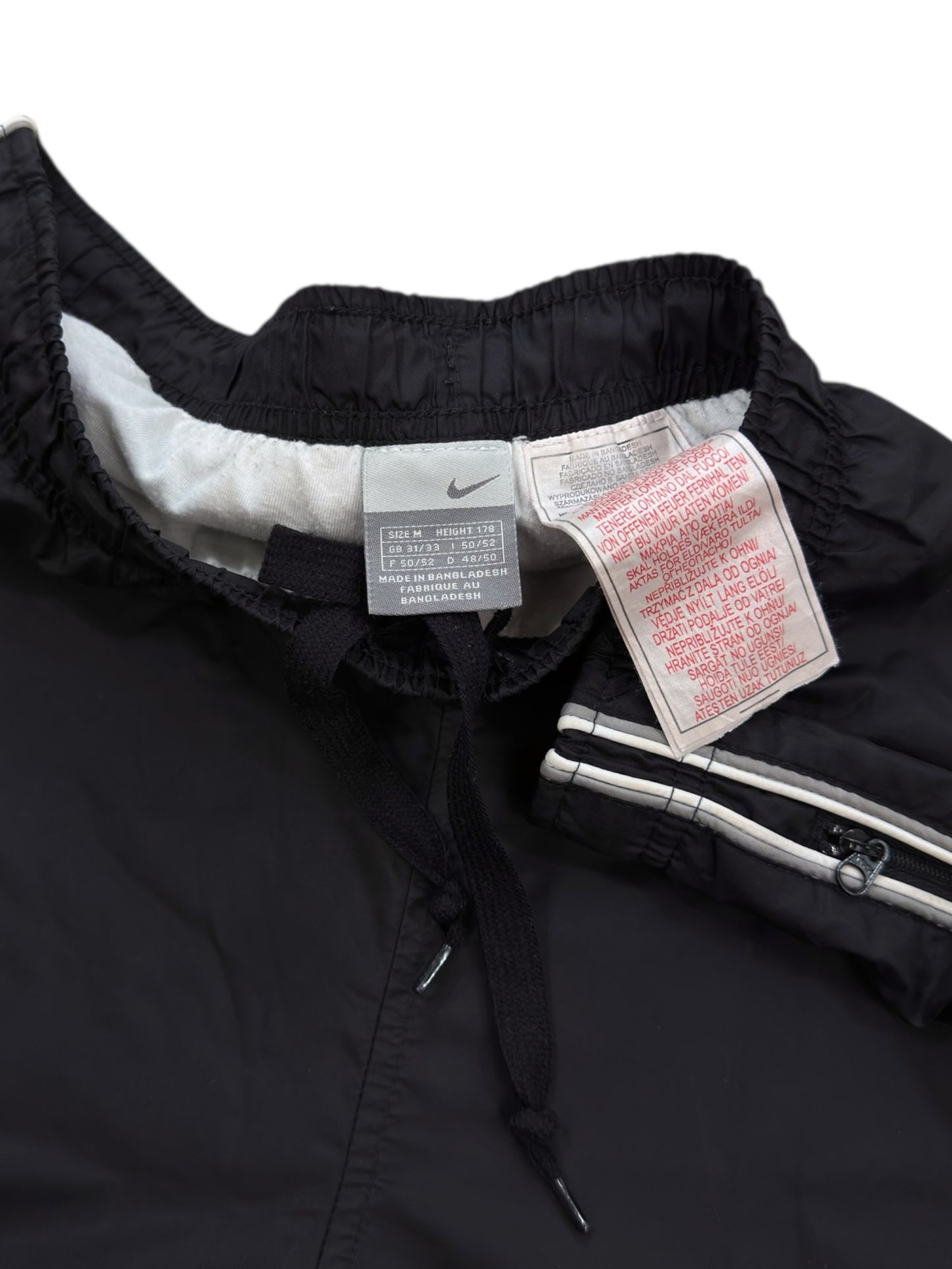 Nike Vintage Track Pants SUPER RARE Black 2000s (M)