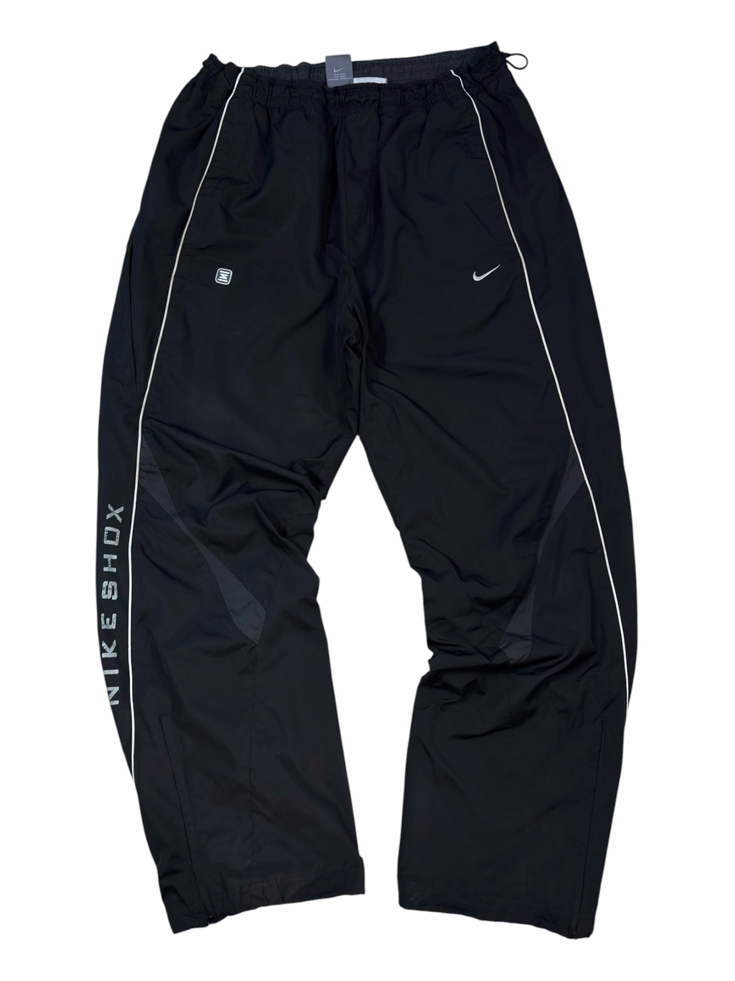 (XL) - SUPER RARE Vintage Nike Shox Track Pants Black | Y2K 2000s