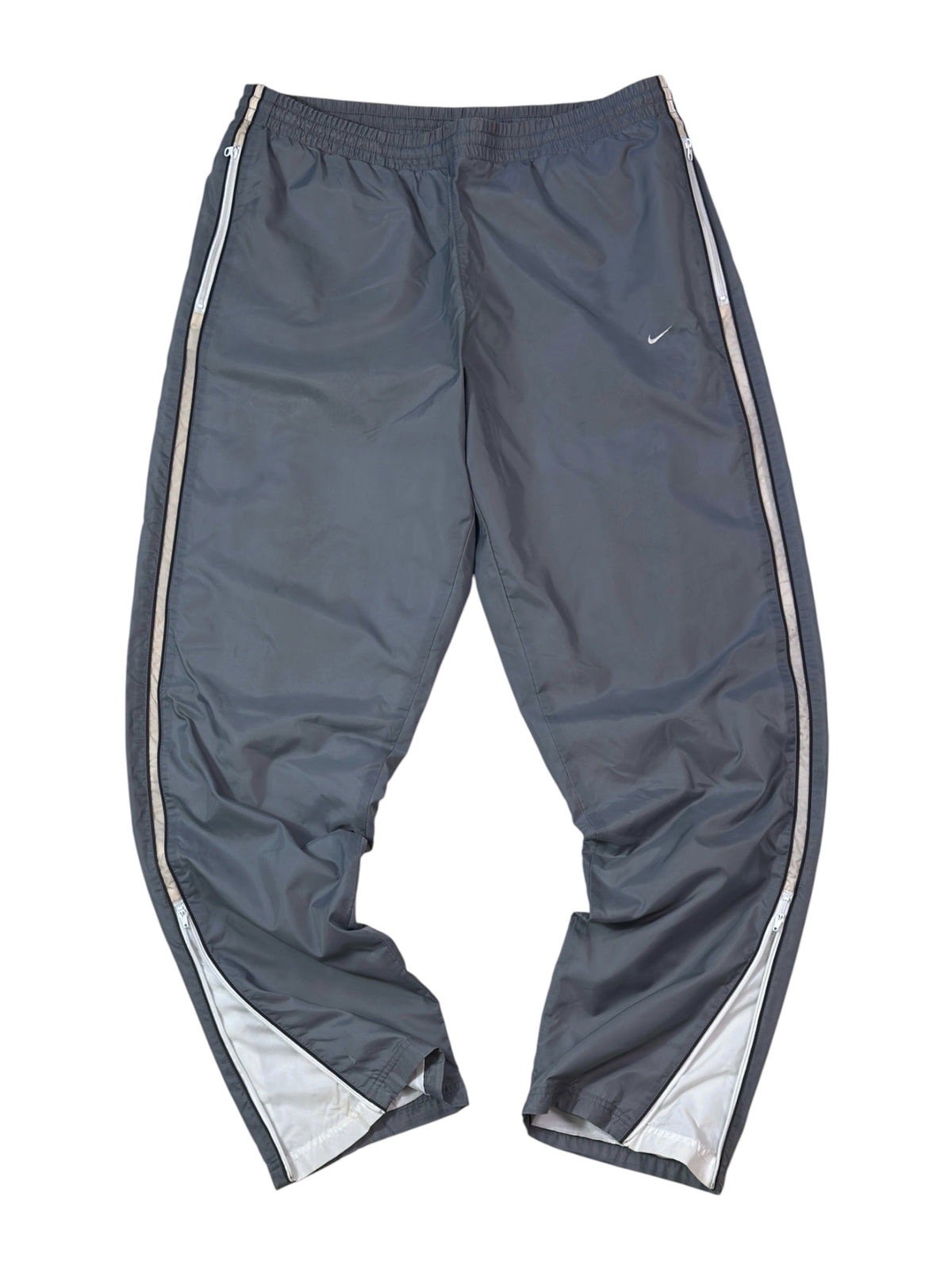 SUPER RARE Vintage Nike Track Pants Grey | Y2K 2000s (XL)