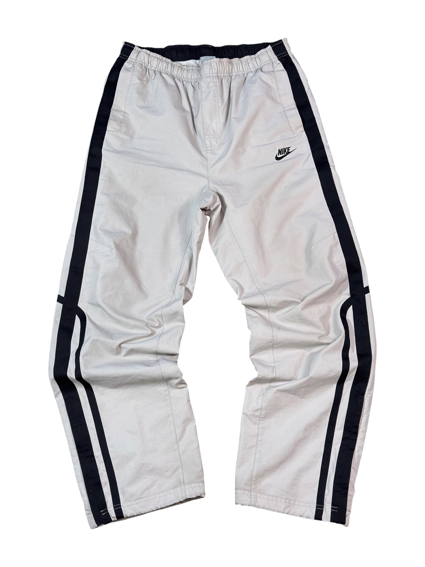 (M) - RARE Vintage Nike Track Pants Grey | Y2K 2000s