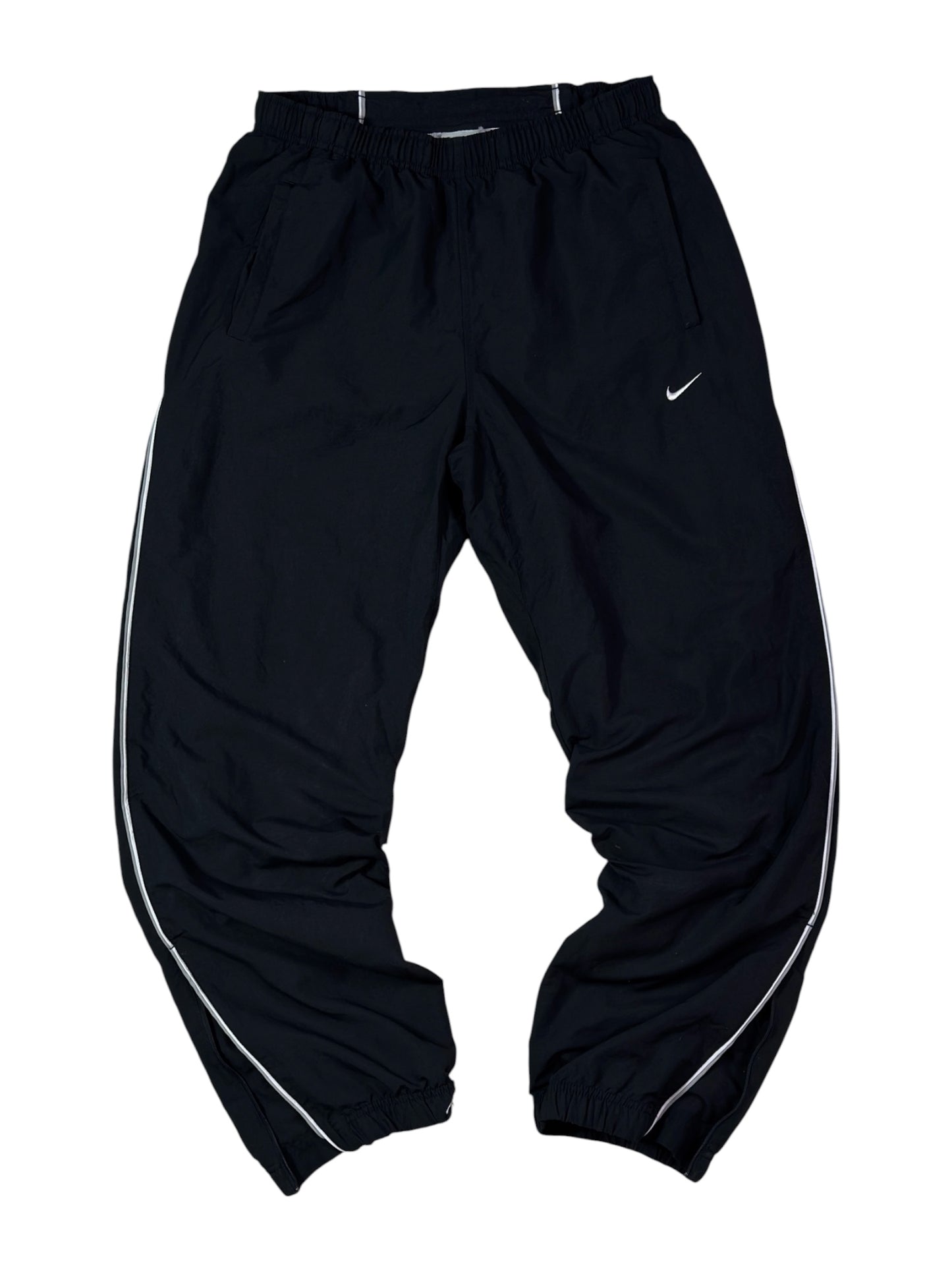(M) - RARE Vintage Nike Track Pants Black | Y2K 2000s