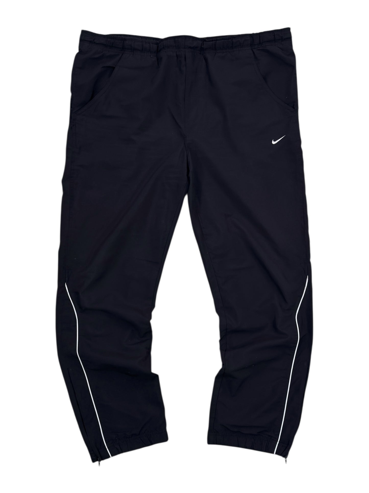 (XL) - RARE Vintage Nike Track Pants Black | Y2K 2000s
