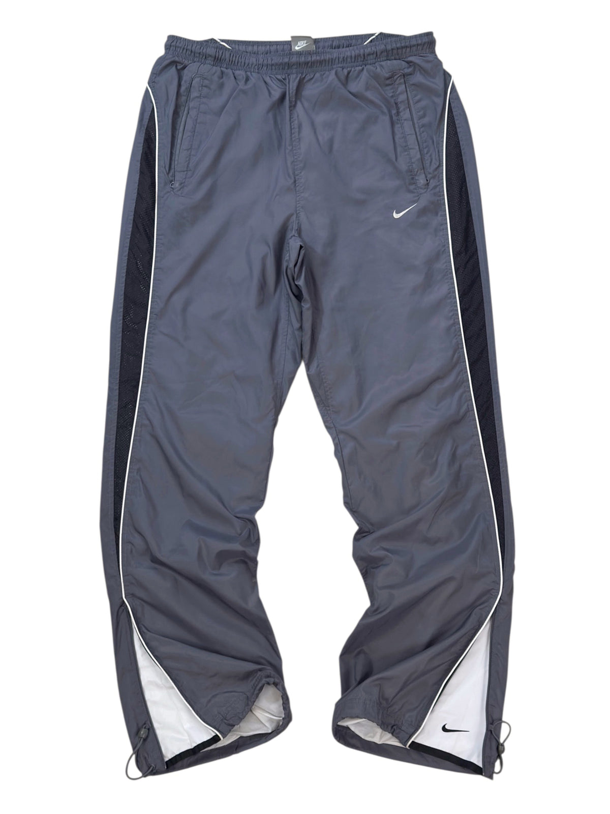 SUPER RARE Vintage Nike Track Pants Grey | Y2K 2000s (M)