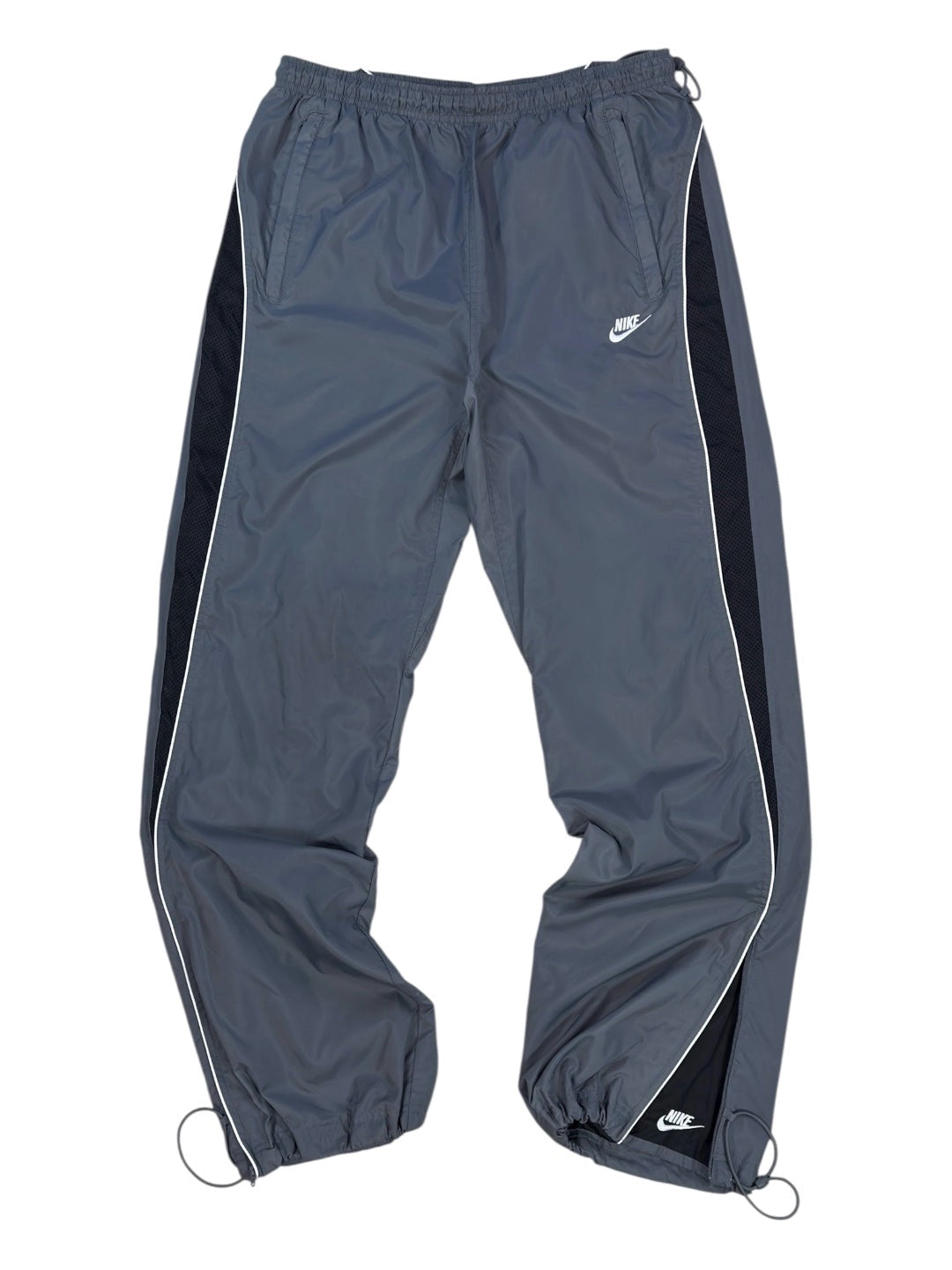 (M)- SUPER RARE Vintage Nike Track Pants Grey | Y2K 2000s
