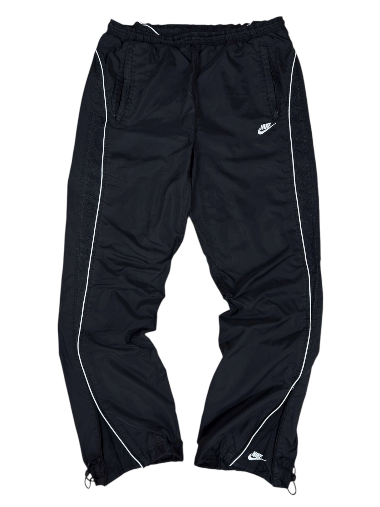 (L) - SUPER RARE Vintage Nike Track Pants Black | Y2K 2000s