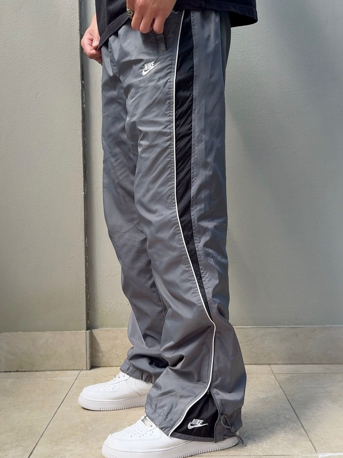 Nike Vintage Track Pants SUPER RARE 2000s Grey (M)