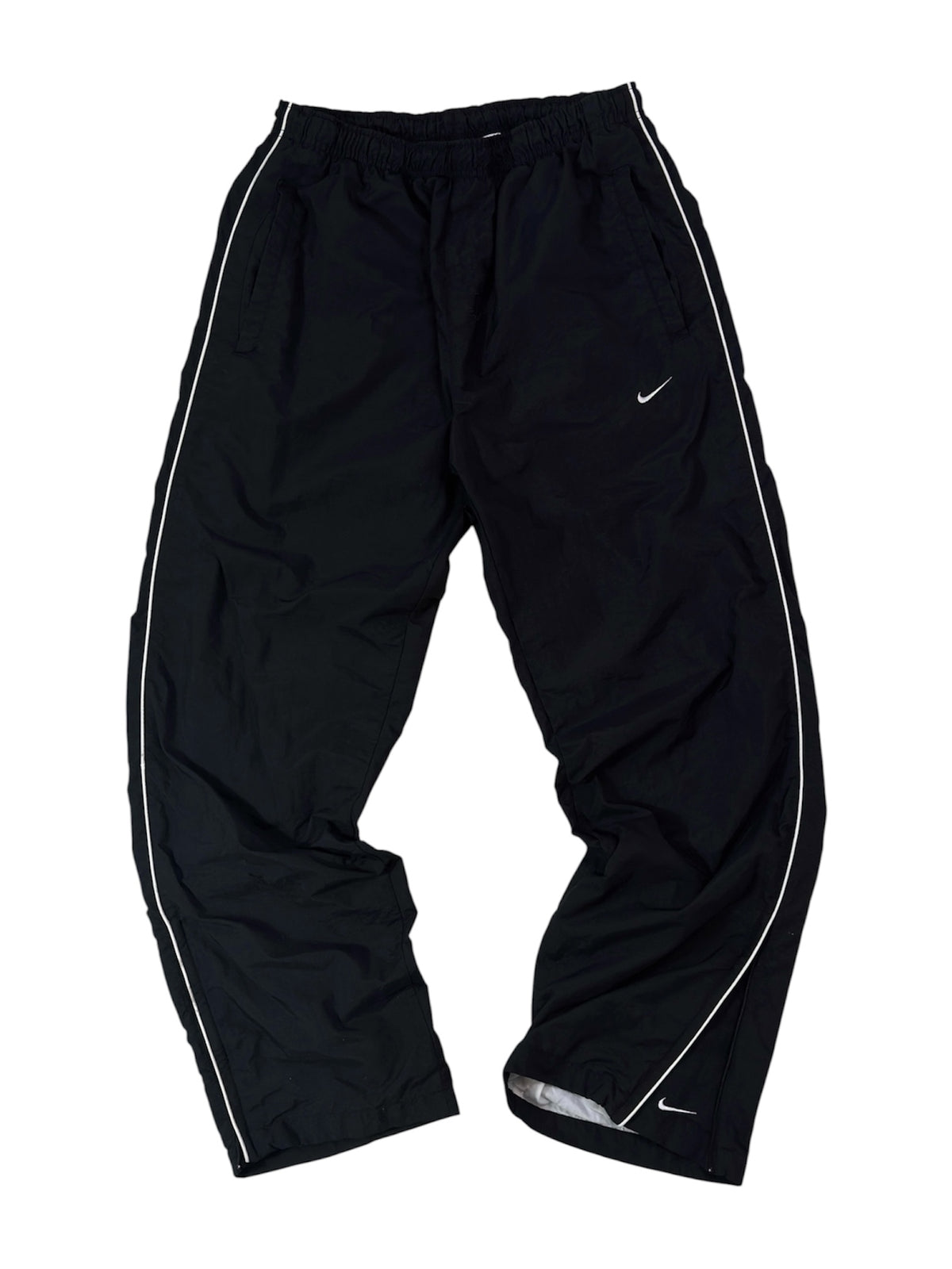 (M) - SUPER RARE Vintage Nike Track Pants Black | Y2K 2000s