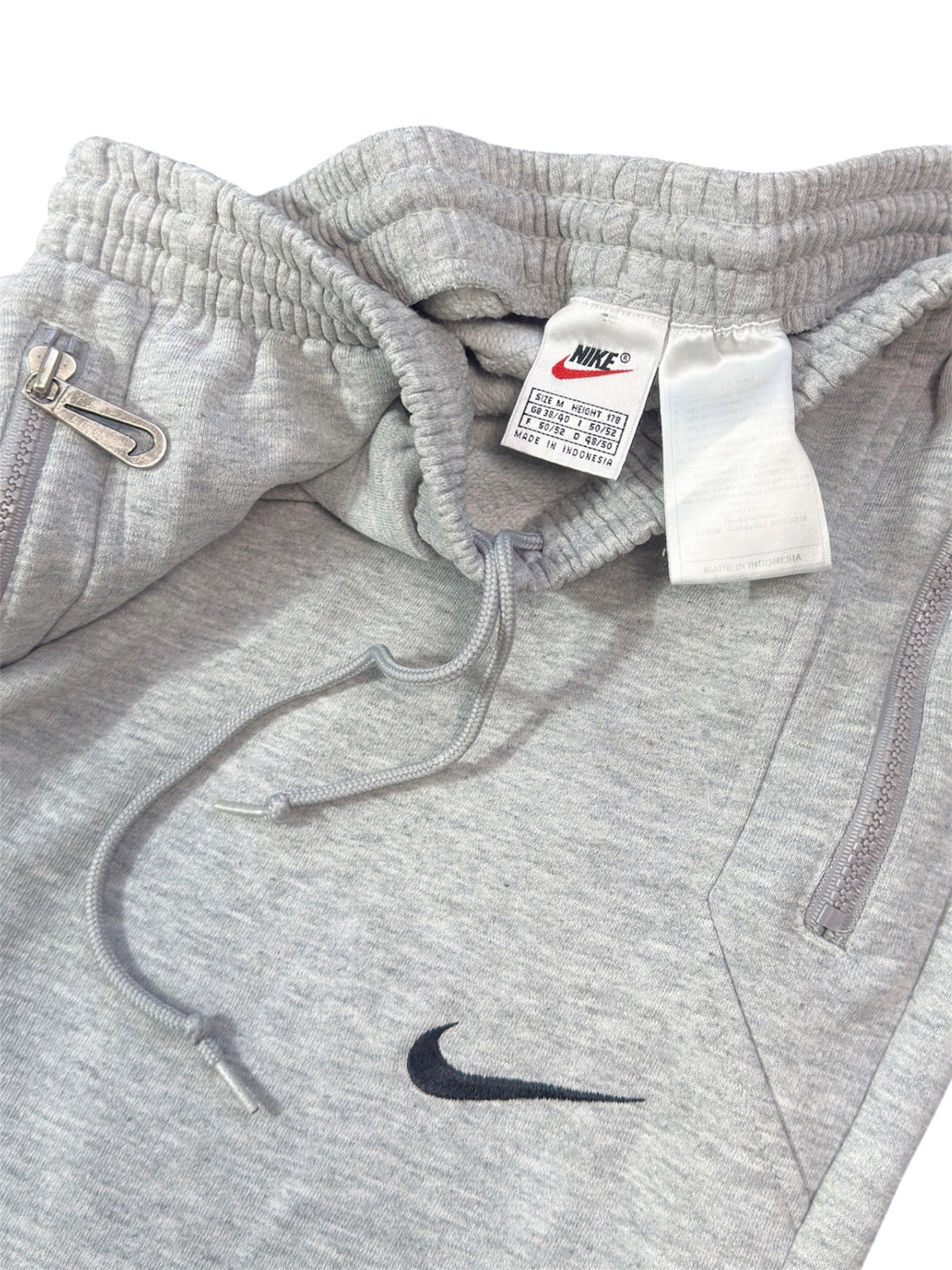 (M) RARE 1990s Nike Baggy Joggers Grey Open Leg