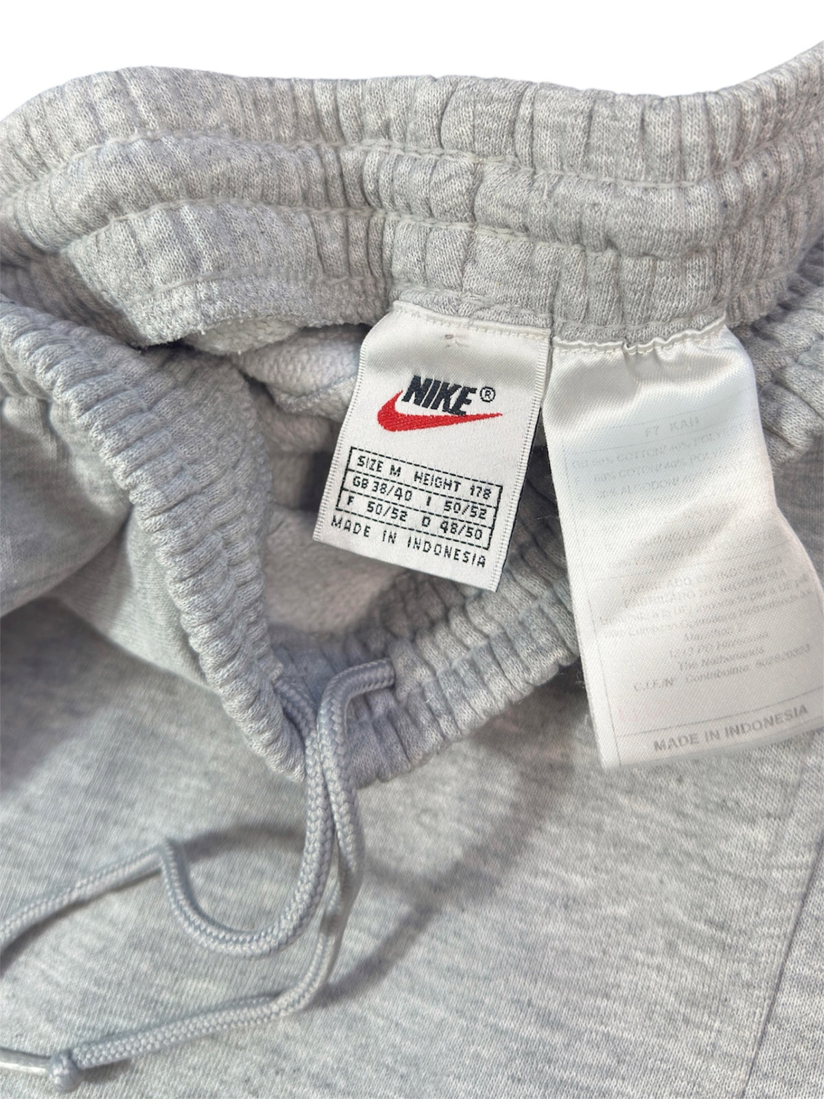(M) RARE 1990s Nike Baggy Joggers Grey Open Leg