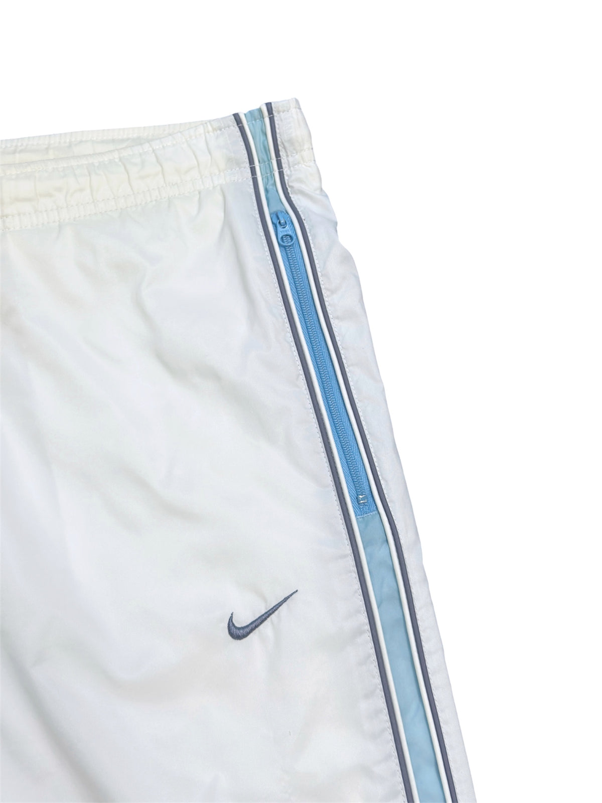 (S) - SUPER RARE Vintage Nike Track Pants White | Y2K 2000s