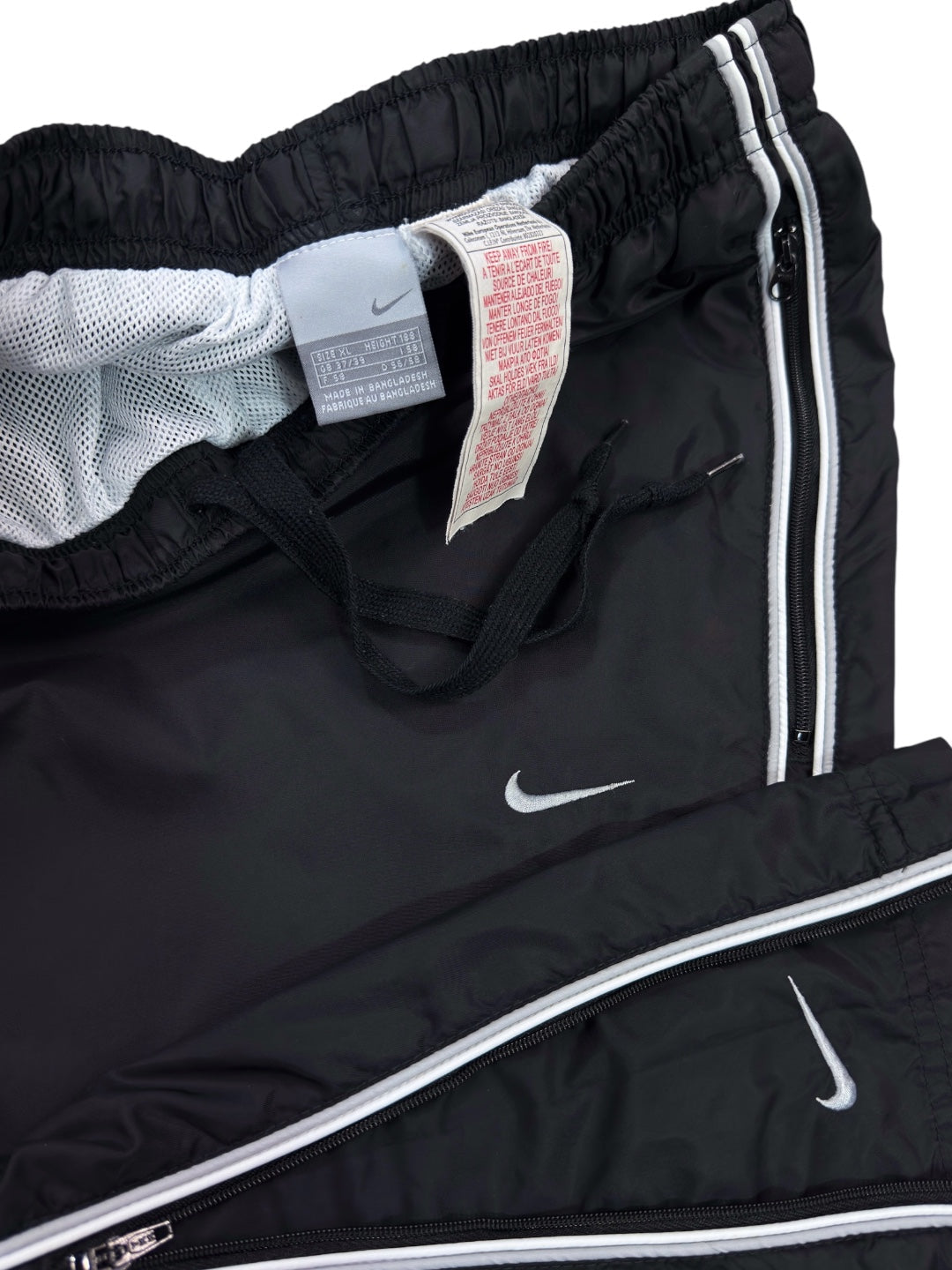 (XL) - SUPER RARE Vintage Nike Track Pants Black | Y2K 2000s