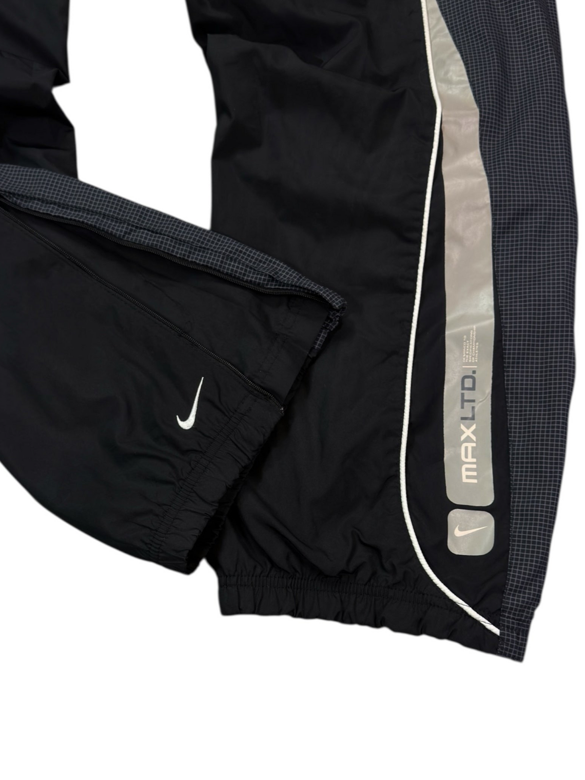(L) - SUPER RARE Vintage Nike Air Max Track Pants Black | Y2K 2000s