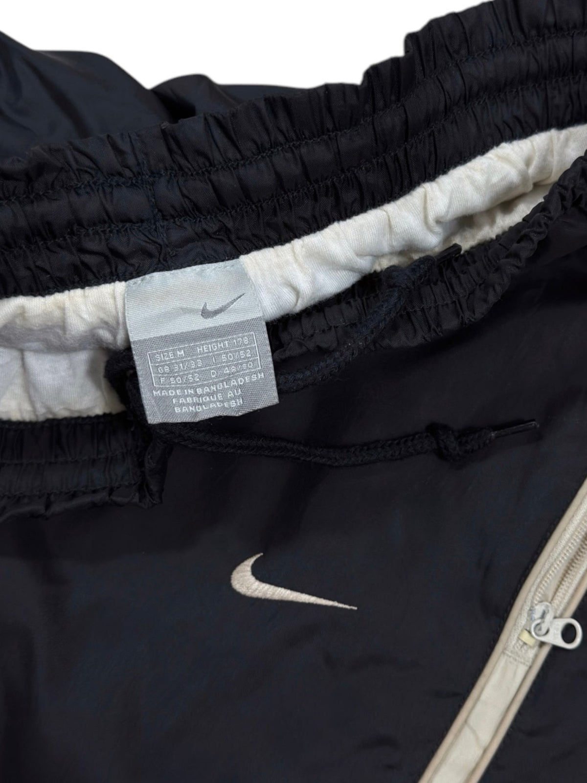 (M) - SUPER RARE Vintage Nike Track Pants Black | Y2K 2000s