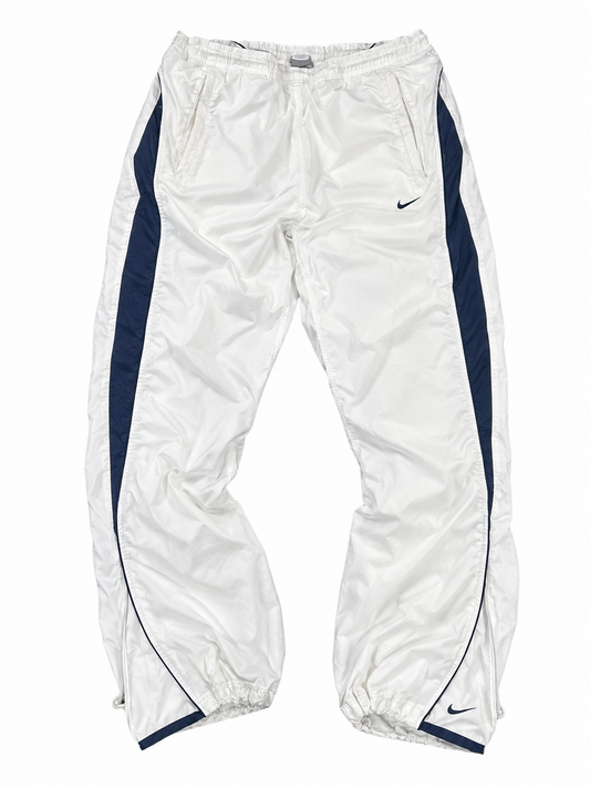 (L) - SUPER RARE Vintage Nike Track Pants White | Y2K 2000s