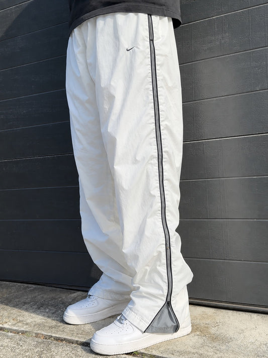 (XL) - SUPER RARE Vintage Nike Track Pants White | Y2K 2000s