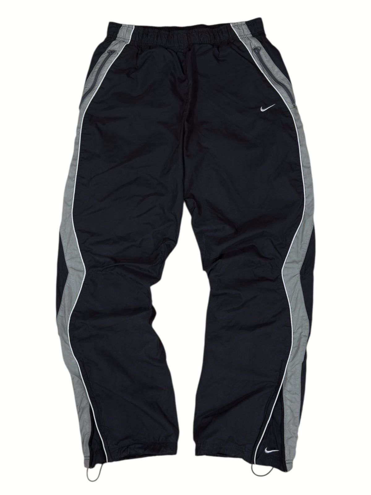 (M) - SUPER RARE Vintage Nike Track Pants Black | Y2K 2000s