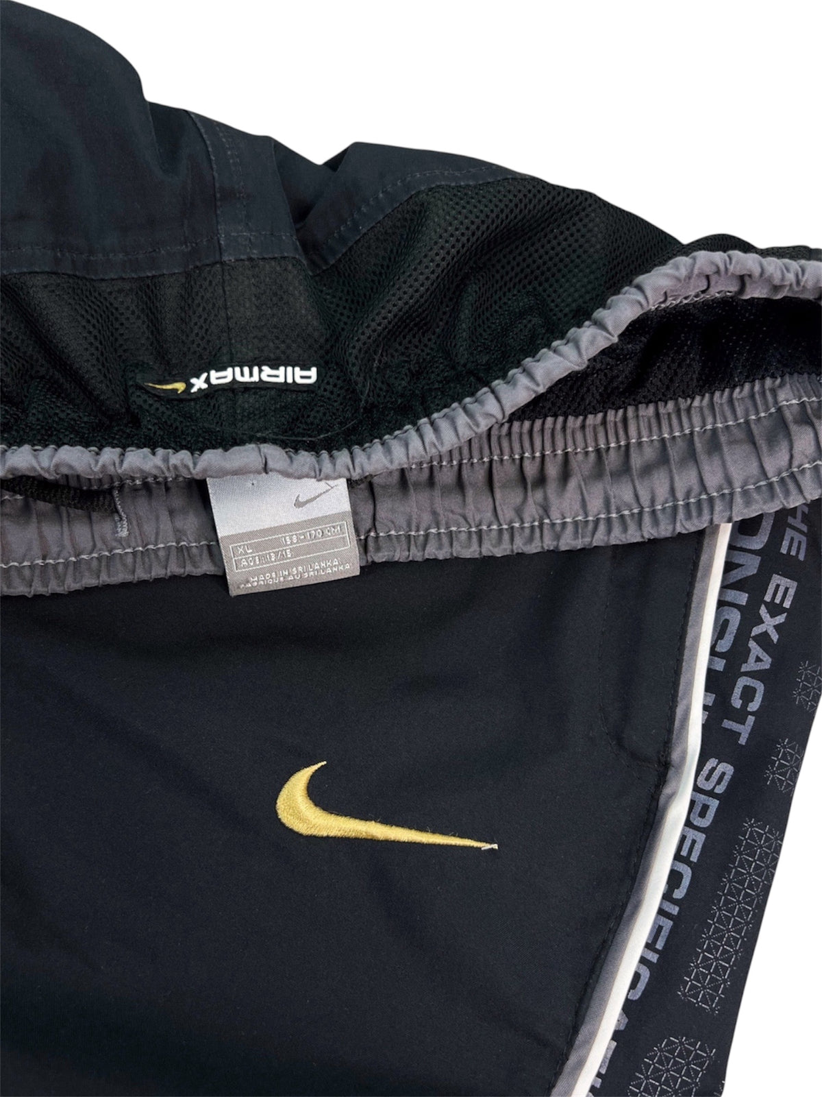 SUPER RARE Vintage Nike Air Max Track Pants Black | Y2K 2000s (S)